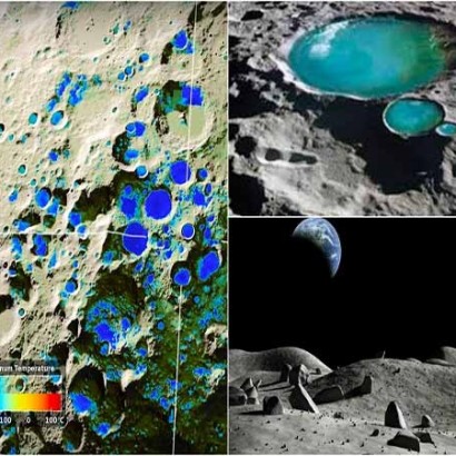 پیدا شدن حفره های آب در کره ماه