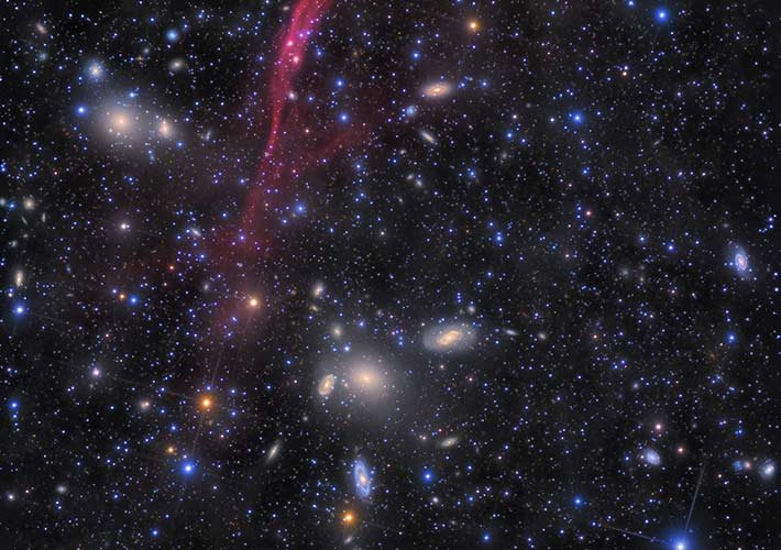 تصویری حیرت انگیز از خوشه‌ی کهکشانی آنتلیا