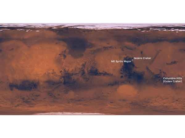 سه محل مناسب فرود ماموریت مریخ‌نورد ۲۰۲۰ ناسا
