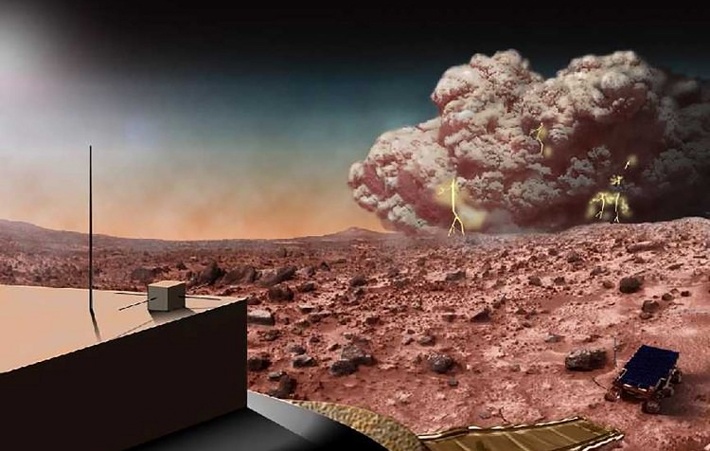 برخورد طوفان گرد و غبار عظیم با مریخ نورد آپورچونیتی ناسا