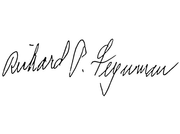 امضای ریچارد فاینمن