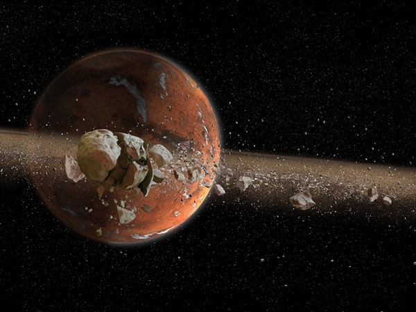 سیارۀ مریخ در گذشته حلقه‌ داشت