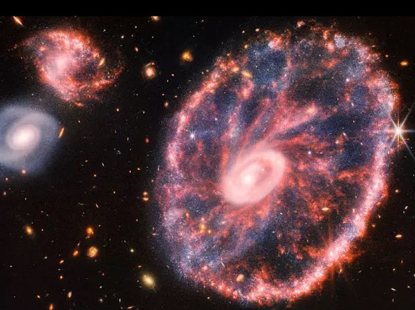 جیمز وب،تصویری از کهکشان «چرخ گاری»