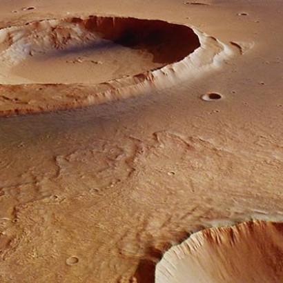 تصویری فوق العاده نزدیک از دهانه برخورد مریخی