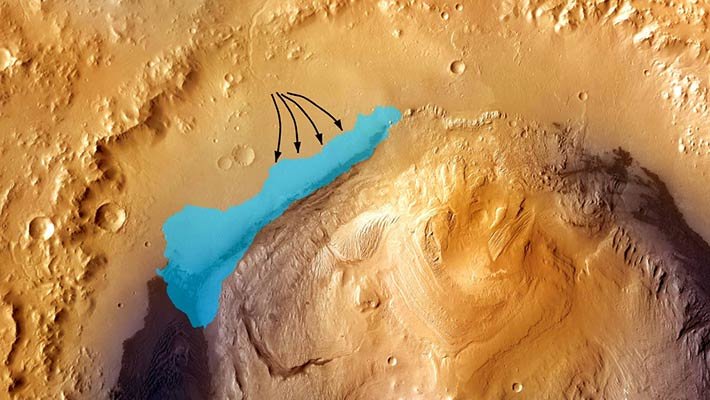 کشف دریاچۀ یخی عظیم در مریخ