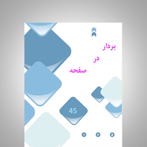 بردار در صفحه