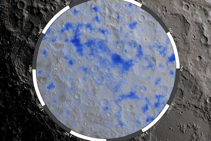 کشف شواهدی از حرکت آب سطحی روی ماه