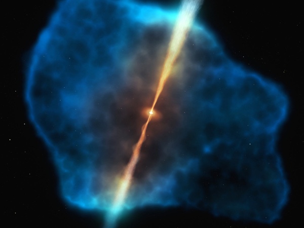 کشف هاله‌های گازی غول‌پیکر در فاصله ۱۲.۵ میلیارد سال نوری