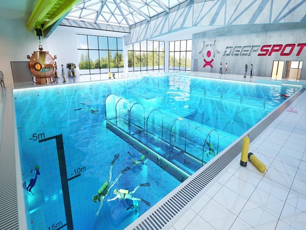 عمیق ترین استخر شنای جهان در لهستان افتتاح می شود
