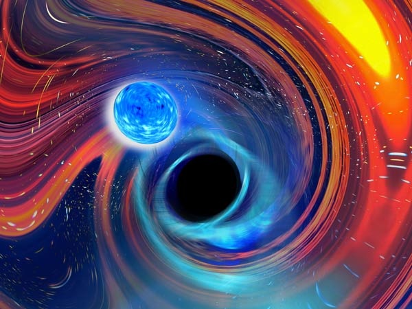 دانشمندان اولین نگاه اجمالی سیاه چاله را در هنگام بلعیدن یک ستاره نوترونی می بینند