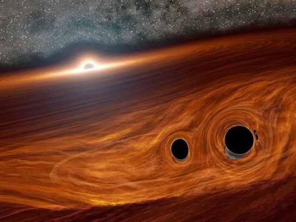احتمال رصد نور ناشی از برخورد ۲ سیاهچاله