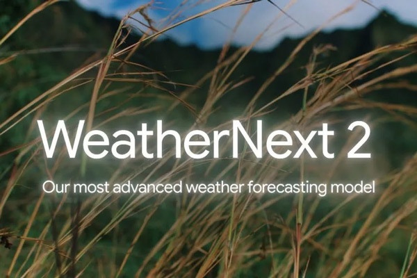 رونمایی گوگل از WeatherNext 2