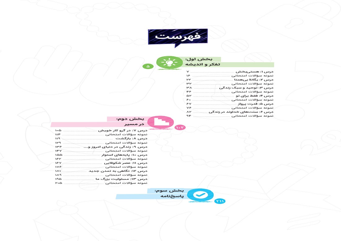 بیست پک دین و زندگی 3 دوازدهم انسانی