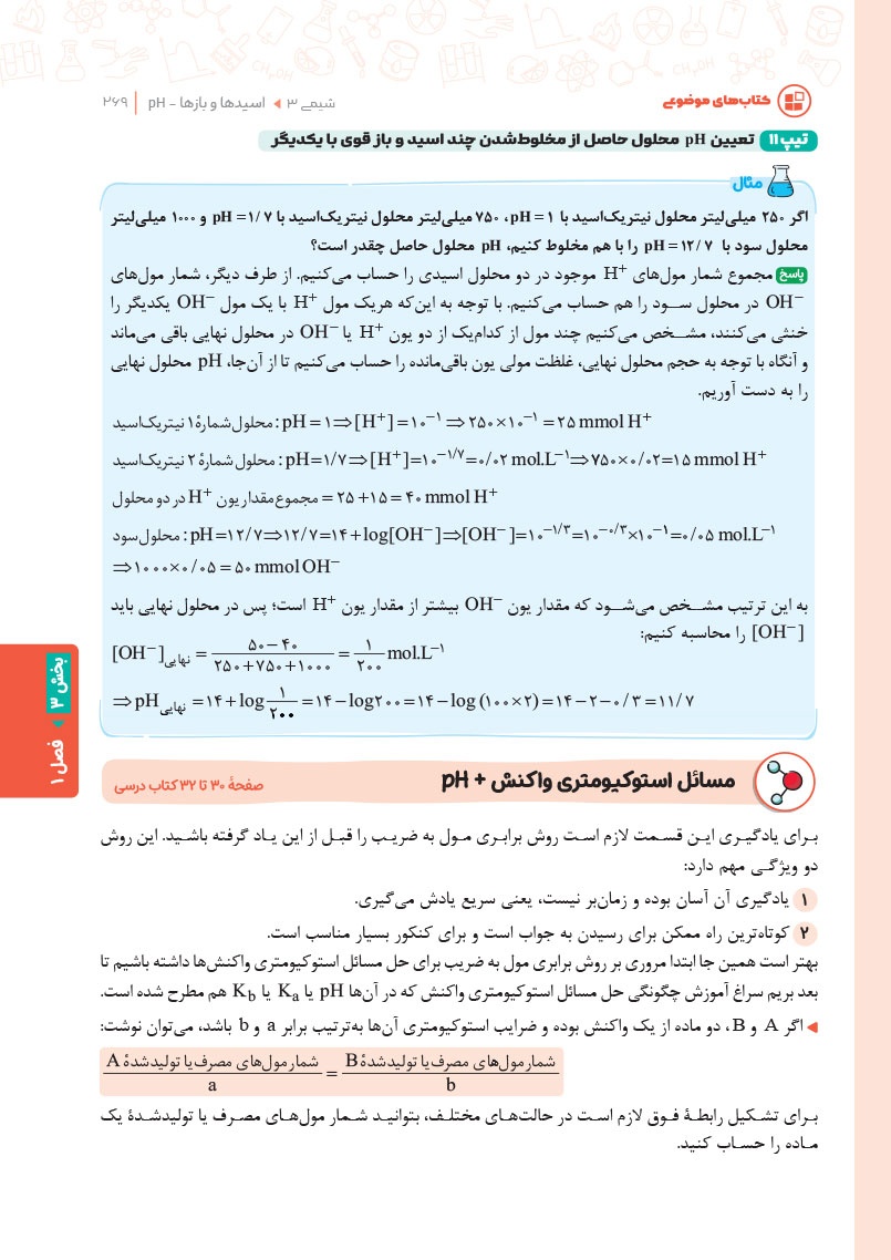 موضوعی مسئله نامه ی شیمی کنکور
