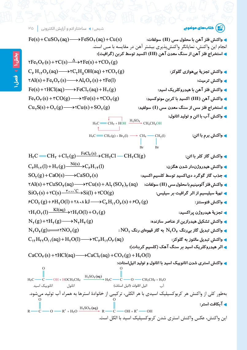 موضوعی مسئله نامه ی شیمی کنکور